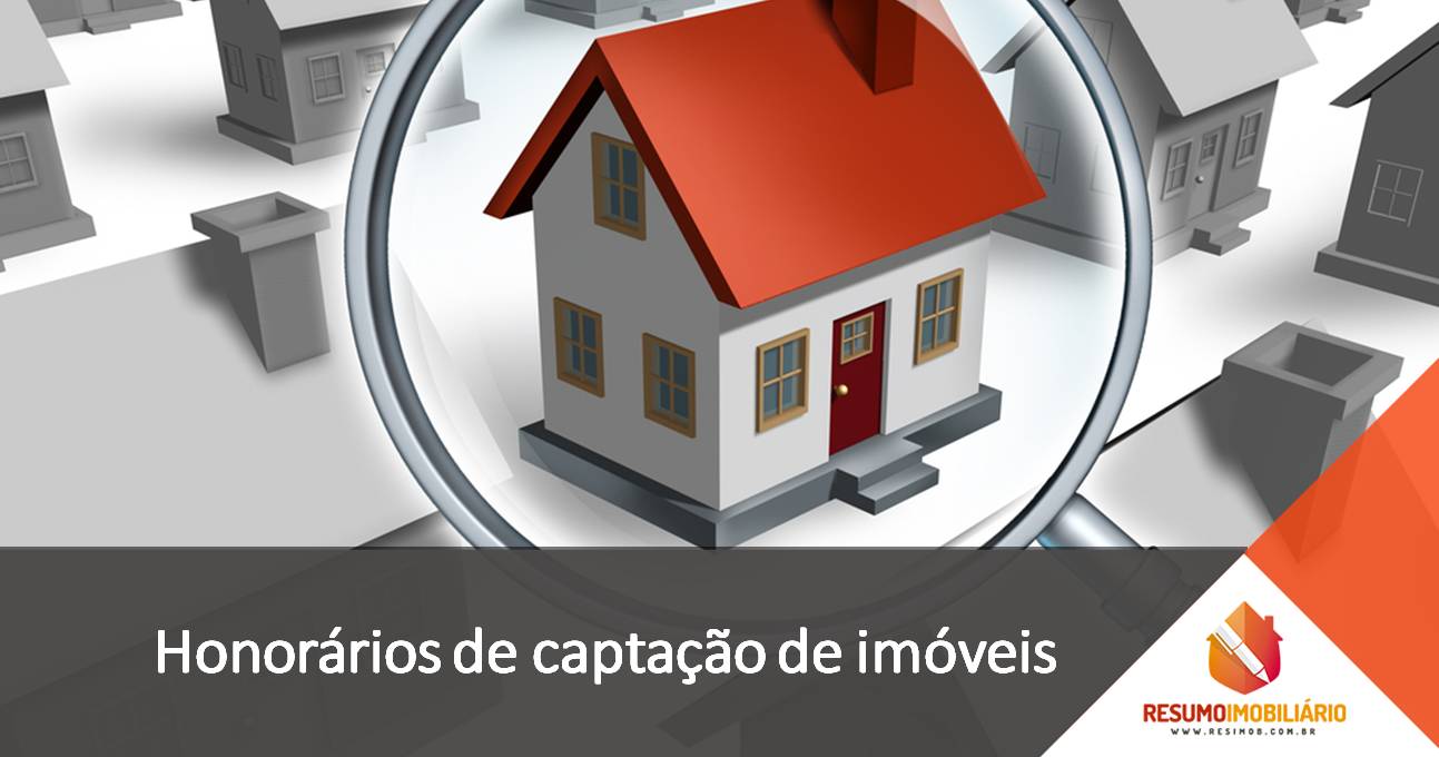 Honorários de captação de imóveis