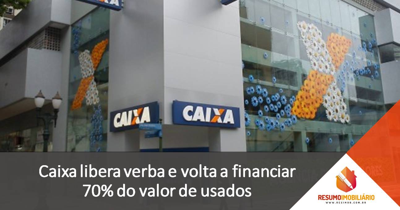 Caixa libera verba e volta a financiar 70% do valor de usados