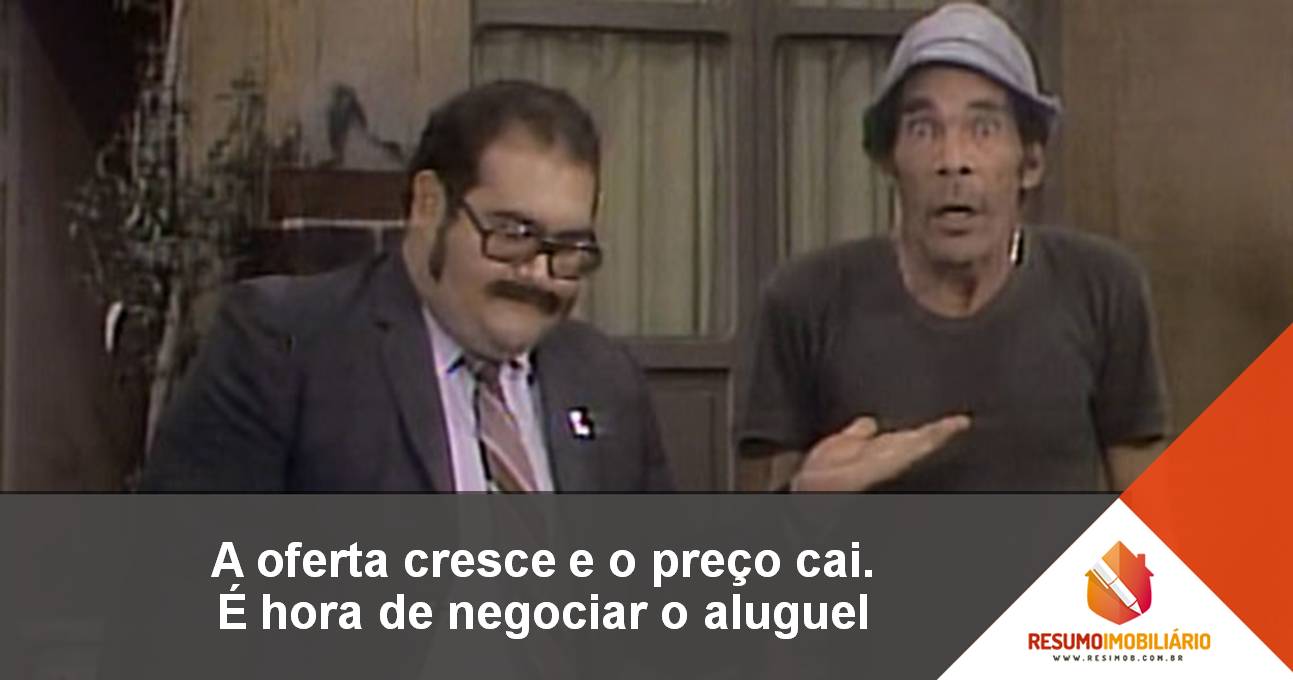 A oferta cresce e o preço cai. É hora de negociar o aluguel
